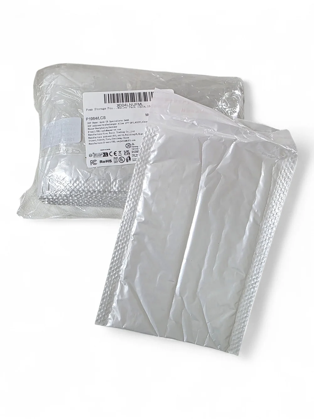 10 Units White Bubble Padded Envelope Waterproof Self-Seal Multiple Sizes 15cm